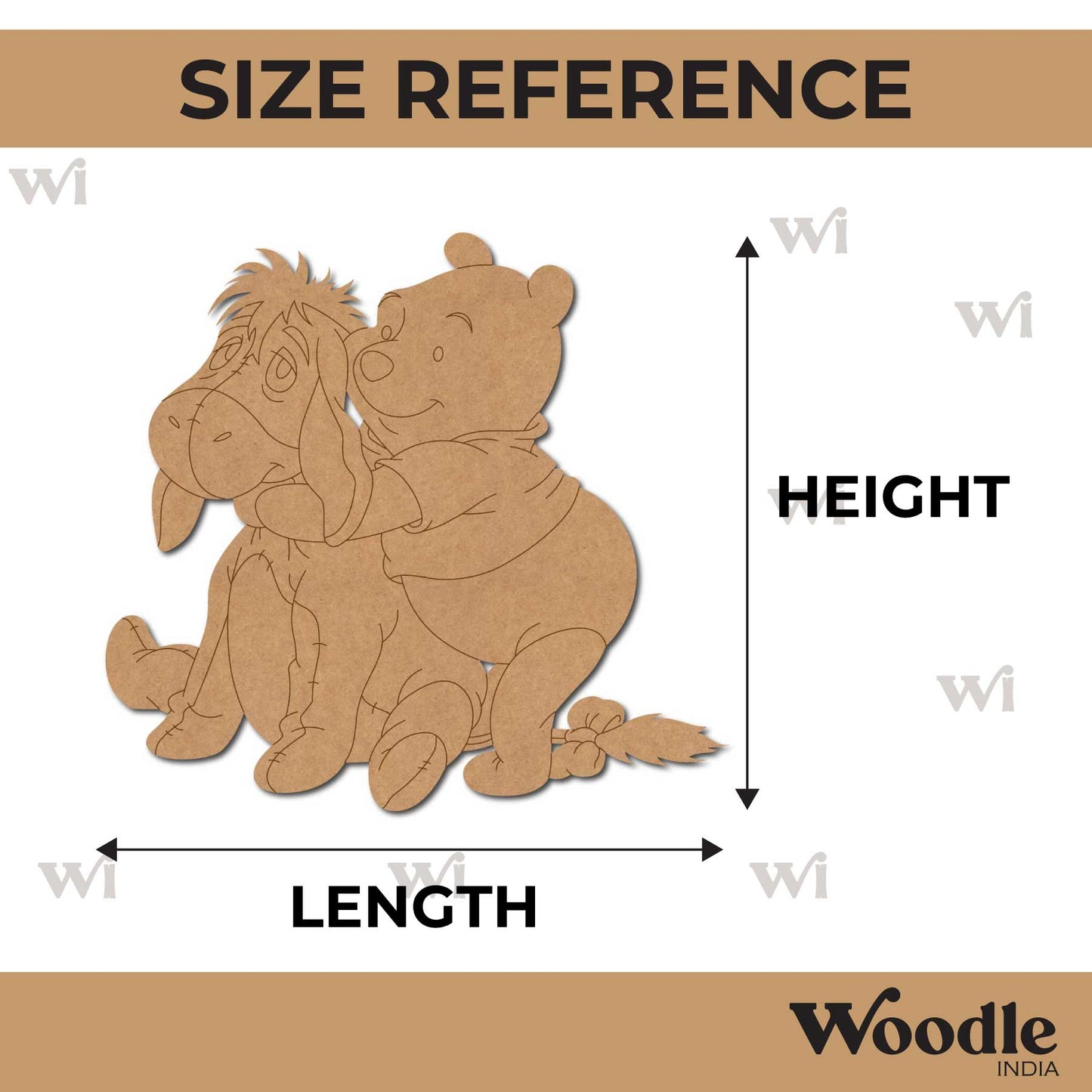 Winnie The Pooh Pre Marked MDF Design 12