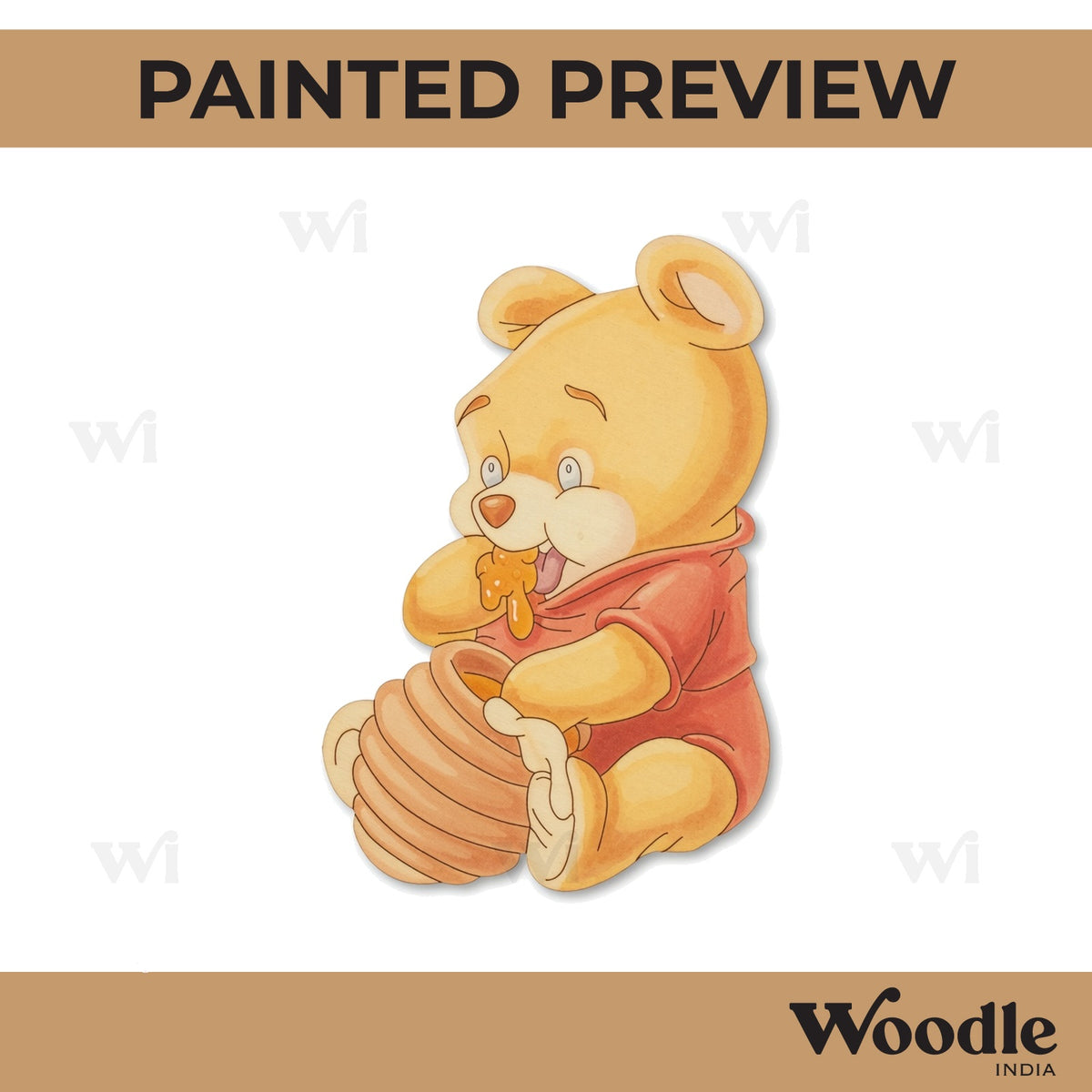 Winnie The Pooh Pre Marked MDF Design 4