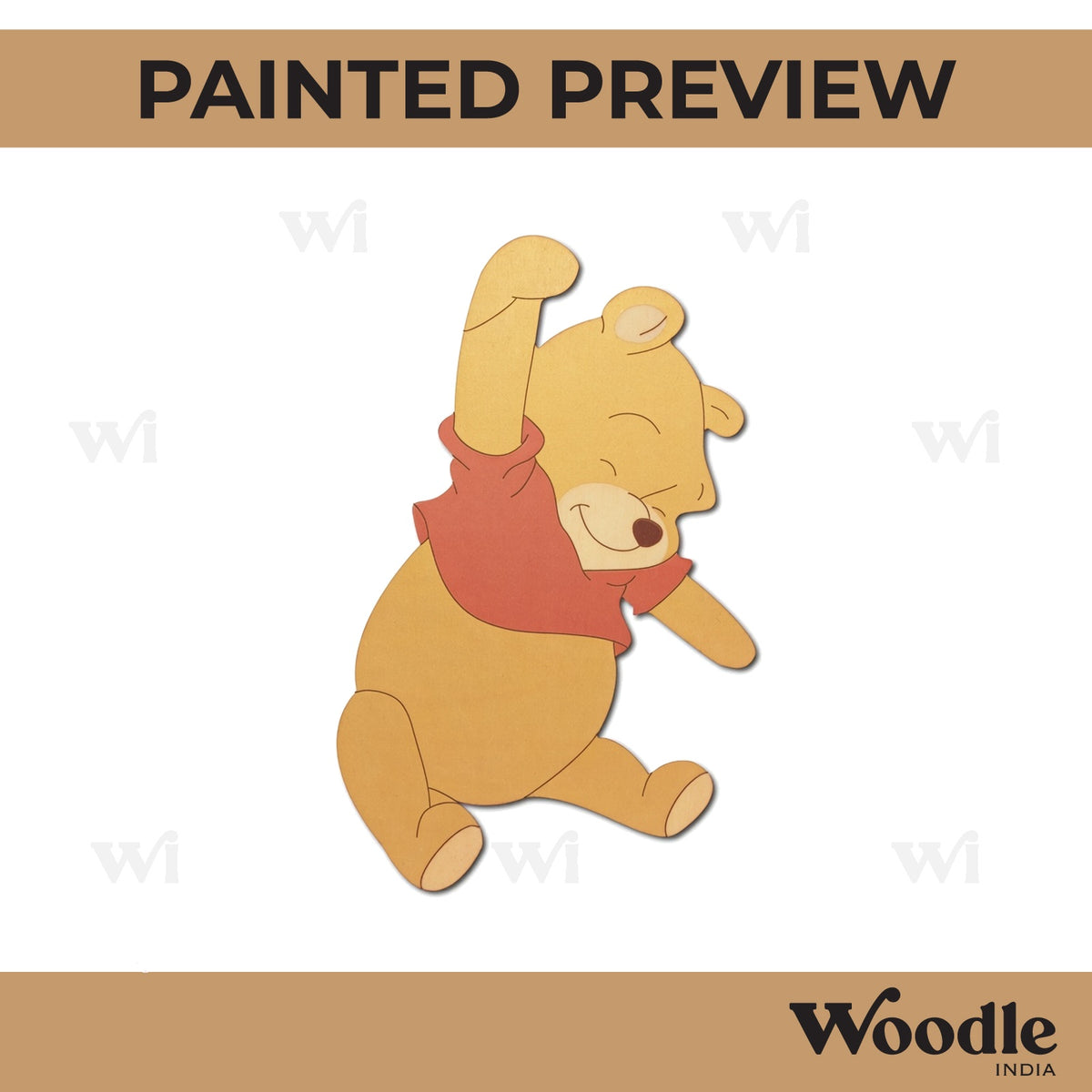 Winnie The Pooh Pre Marked MDF Design 6