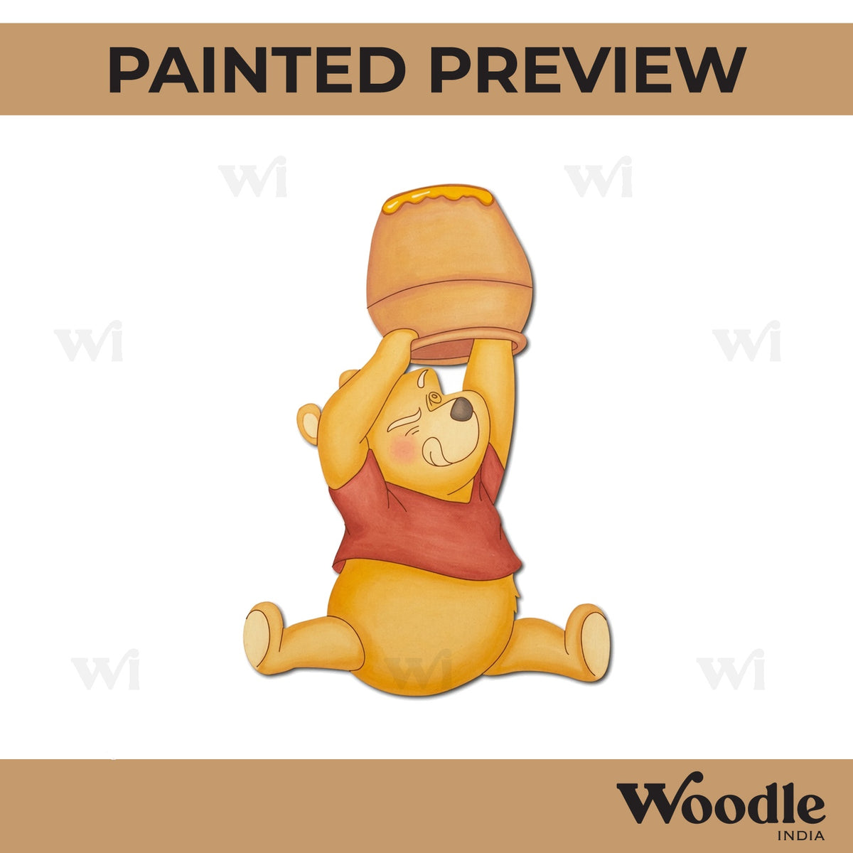 Winnie The Pooh Pre Marked MDF Design 7