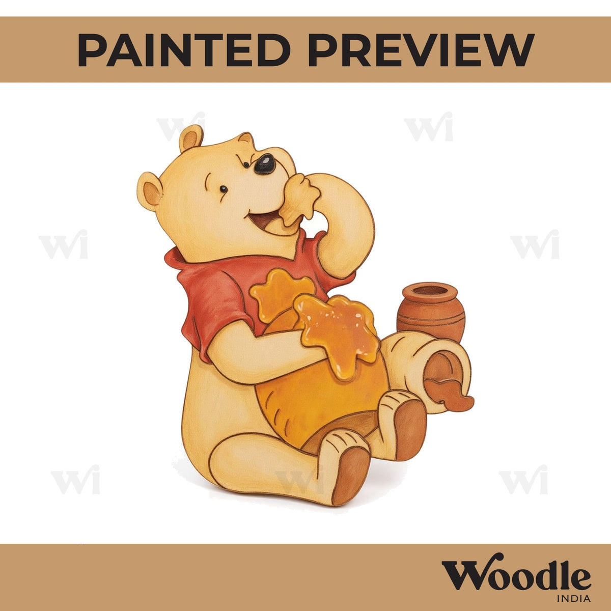 Winnie The Pooh Pre Marked MDF Design 9