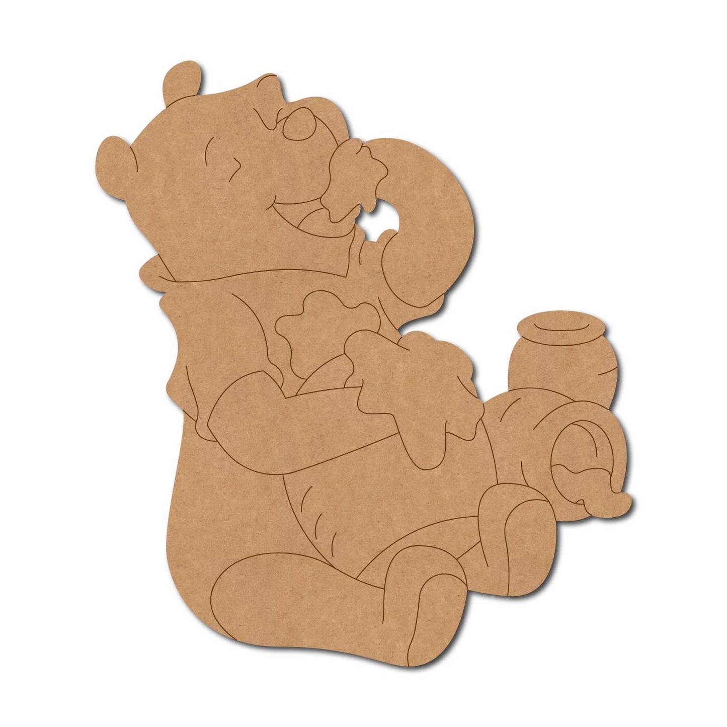 Hamsa Hand Lotus Pre Marked MDF Design 1