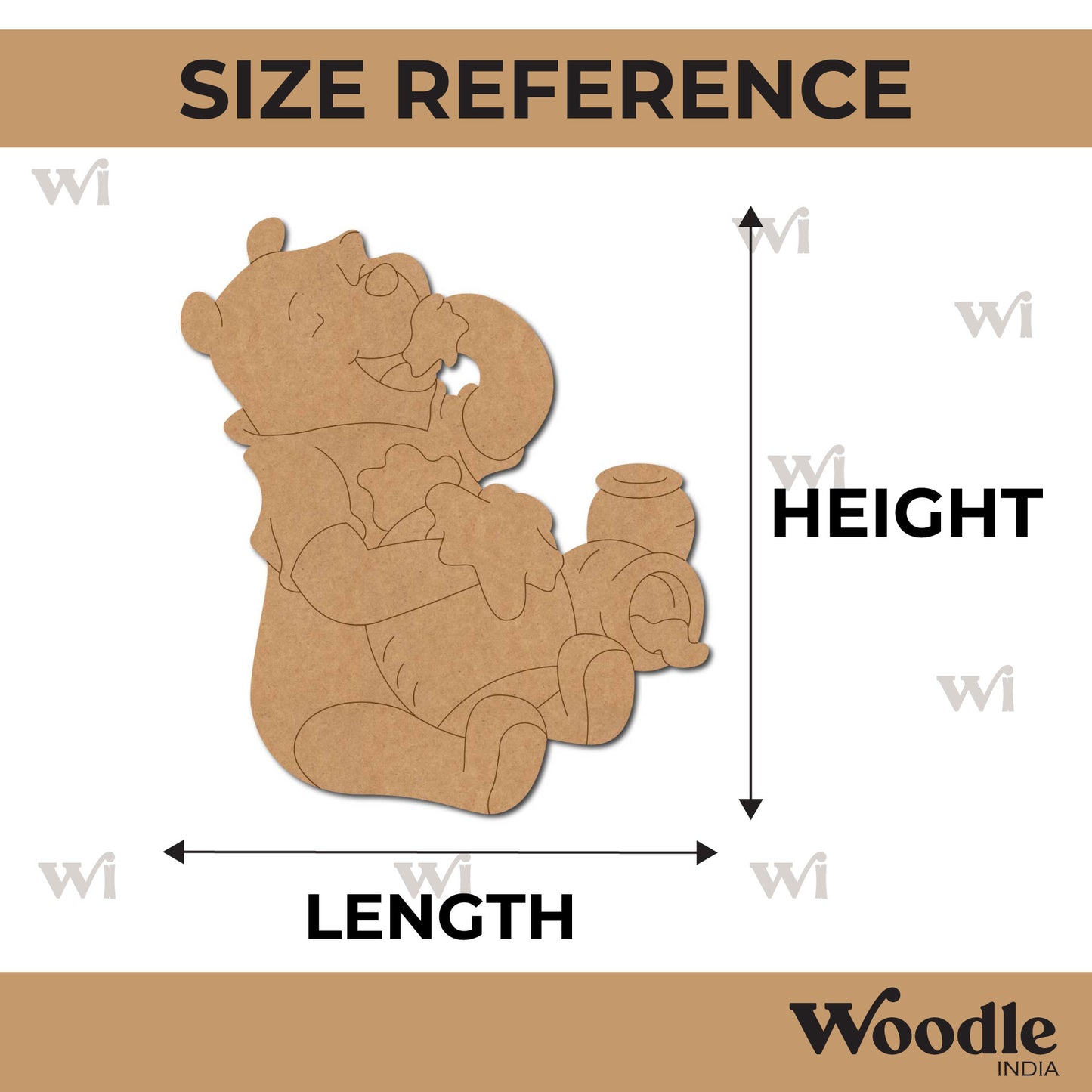 Winnie The Pooh Pre Marked MDF Design 9
