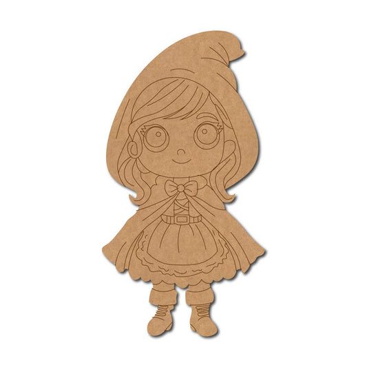 Witch Halloween Cartoon Pre Marked MDF Design 1