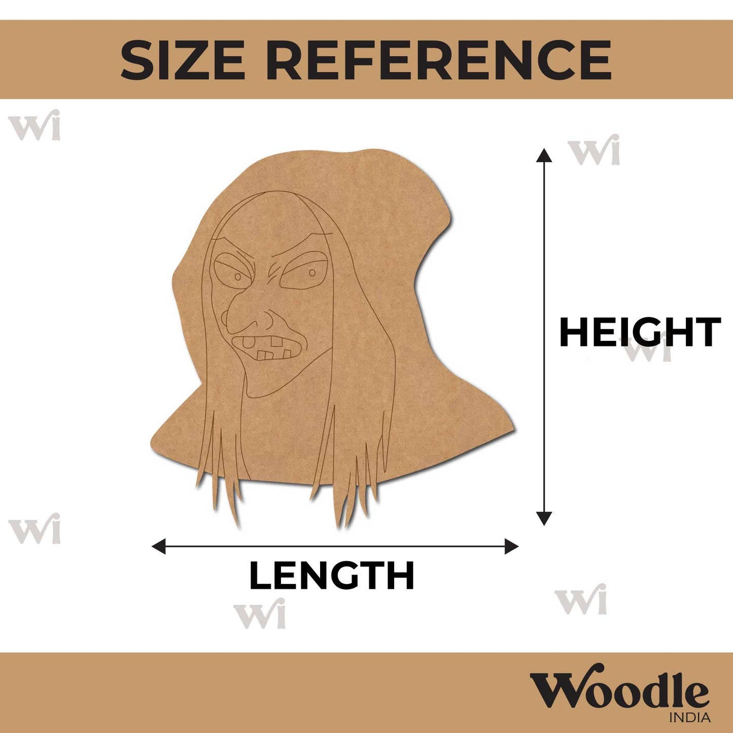 Witch Pre Marked MDF Design 1