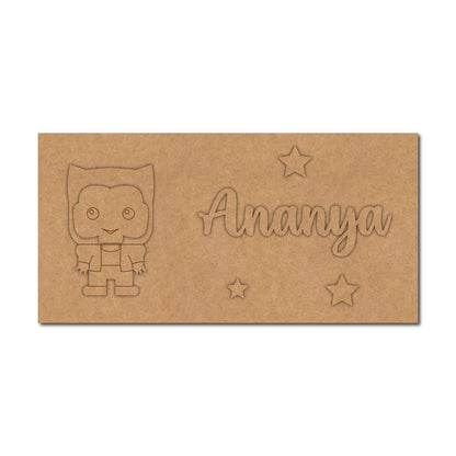 Wolverine Kids Nameplate MDF Design 1