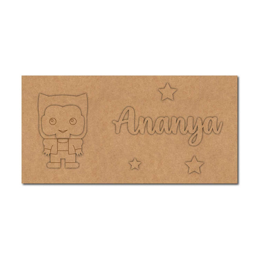 Wolverine Kids Nameplate MDF Design 1
