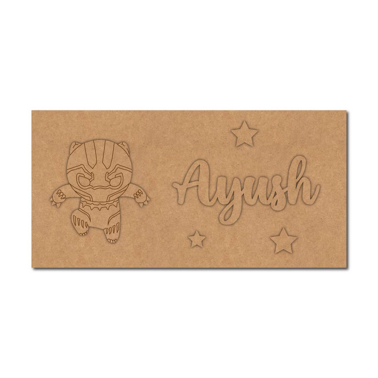 Wolverine Kids Nameplate MDF Design 2