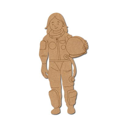 Woman Astronaut Pre Marked MDF Design 1