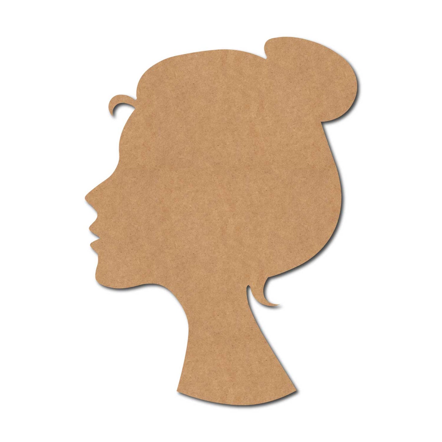 Woman Face Cutout MDF Design 1