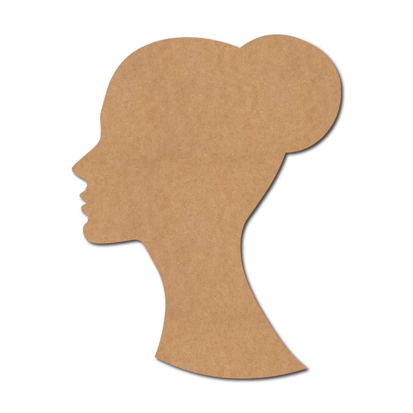 Woman Face Cutout MDF Design 2