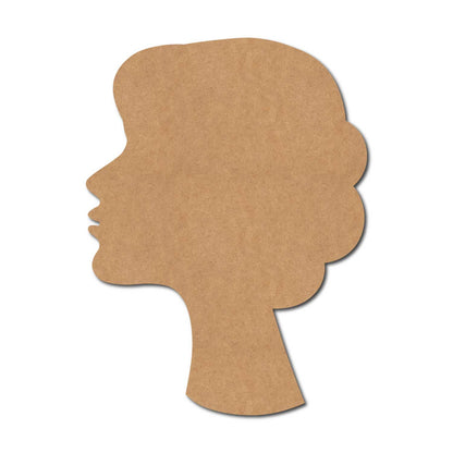 Woman Face Cutout MDF Design 3