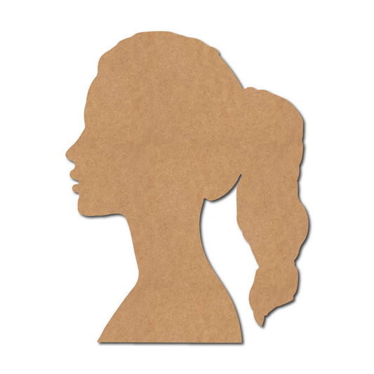 Woman Face Cutout MDF Design 4