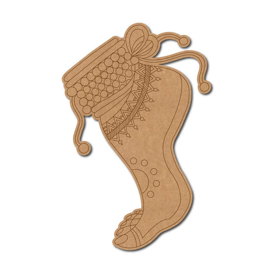 Woman Foot With Payal Pre Marked MDF Design 1
