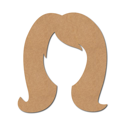 Woman Hair Cutout MDF Design 1
