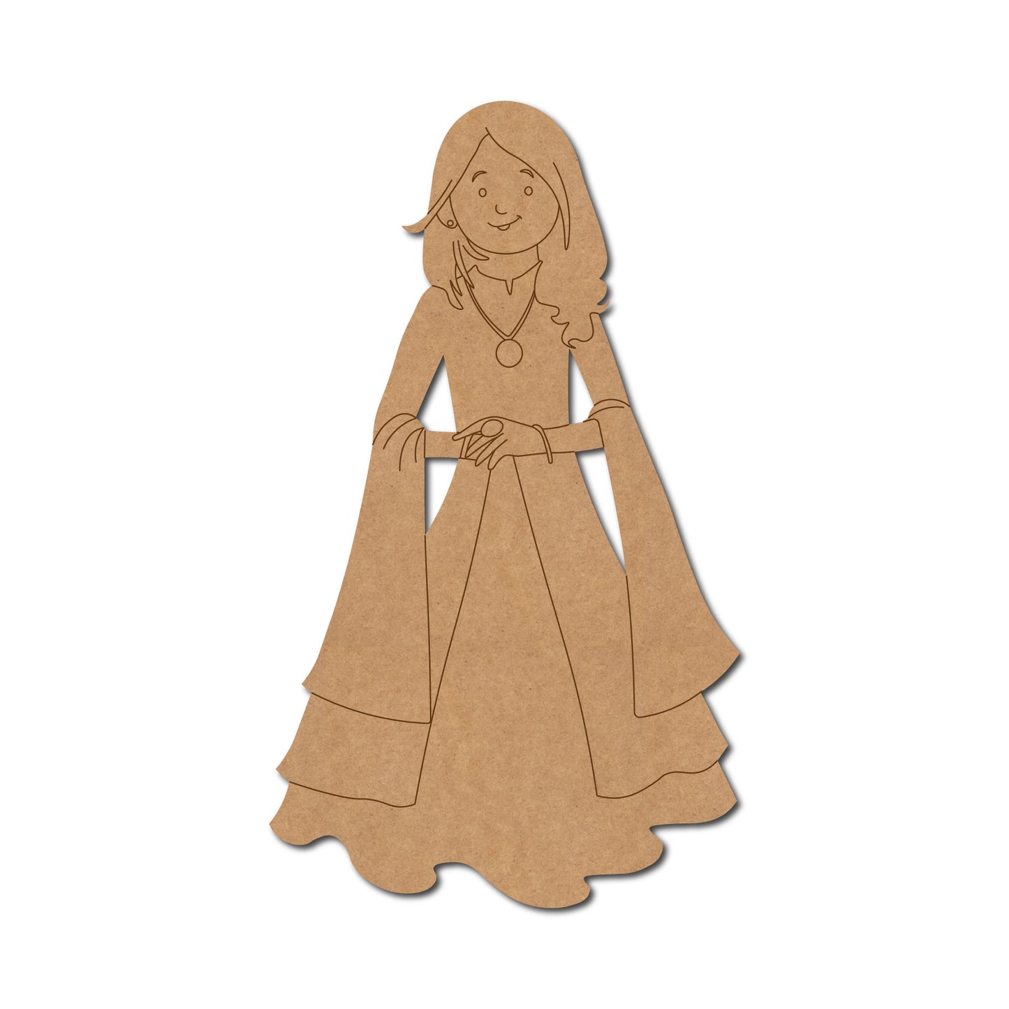 Woman In Suit Pre Marked MDF Design 2