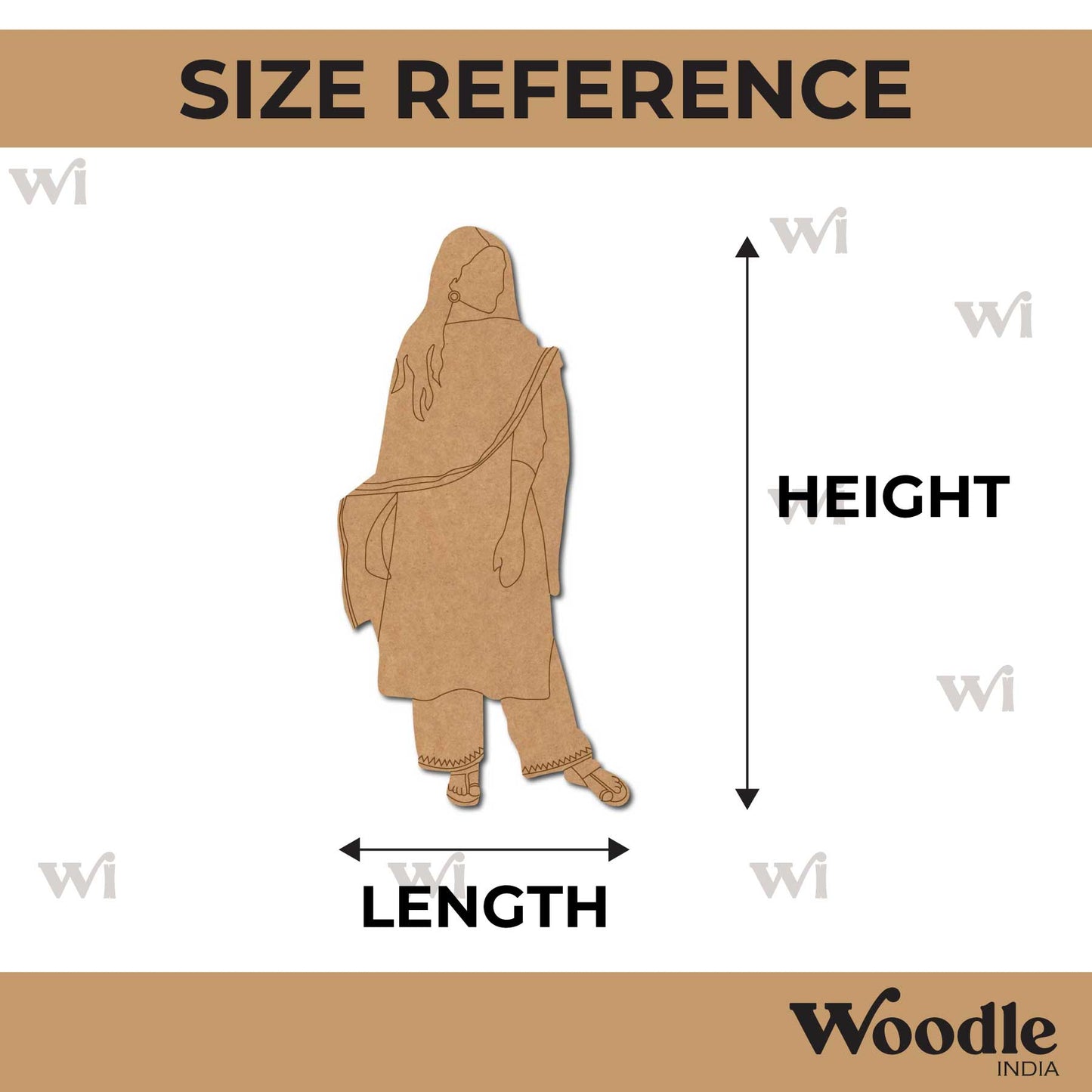 Woman In Suit Pre Marked MDF Design 3