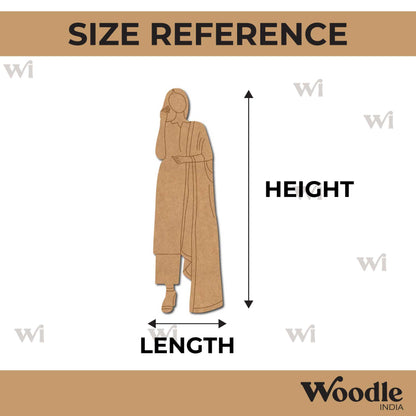 Woman In Suit Pre Marked MDF Design 4