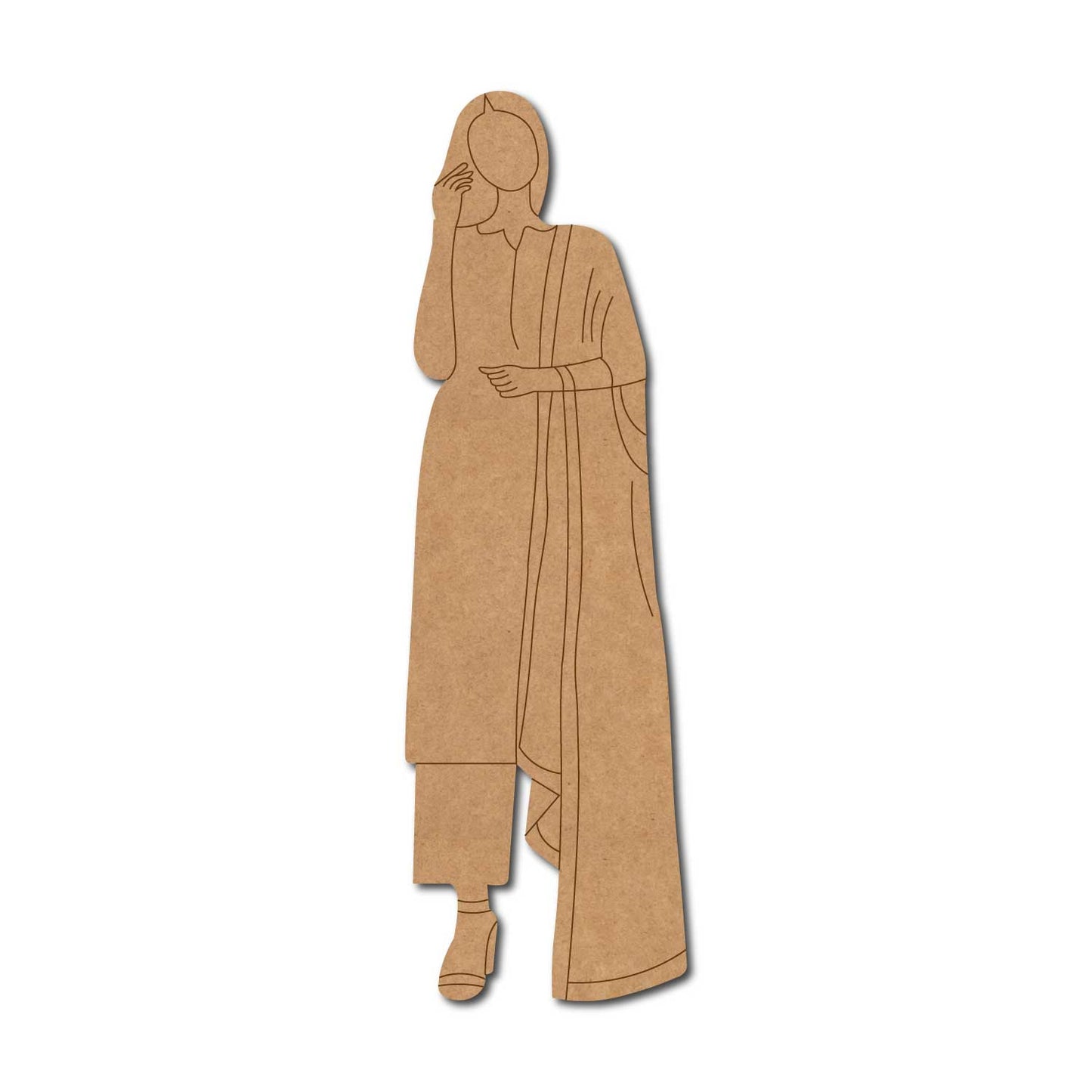 Woman In Suit Pre Marked MDF Design 4