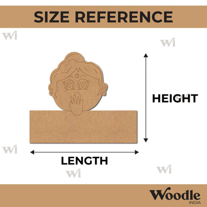 Woman Nameplate Pre Marked MDF Design 4
