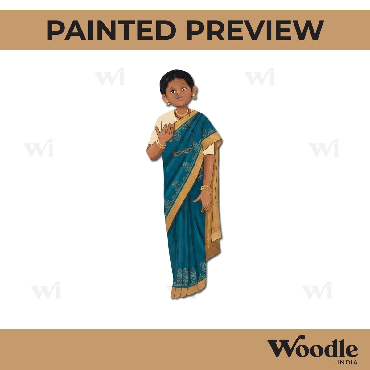 Woman Politician Pre Marked MDF Design 1