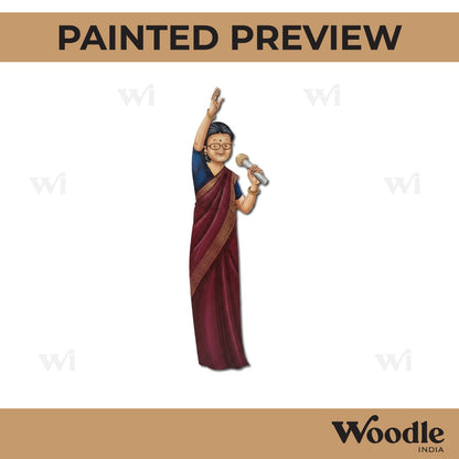 Woman Politician Pre Marked MDF Design 2