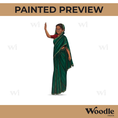 Woman Politician Pre Marked MDF Design 3