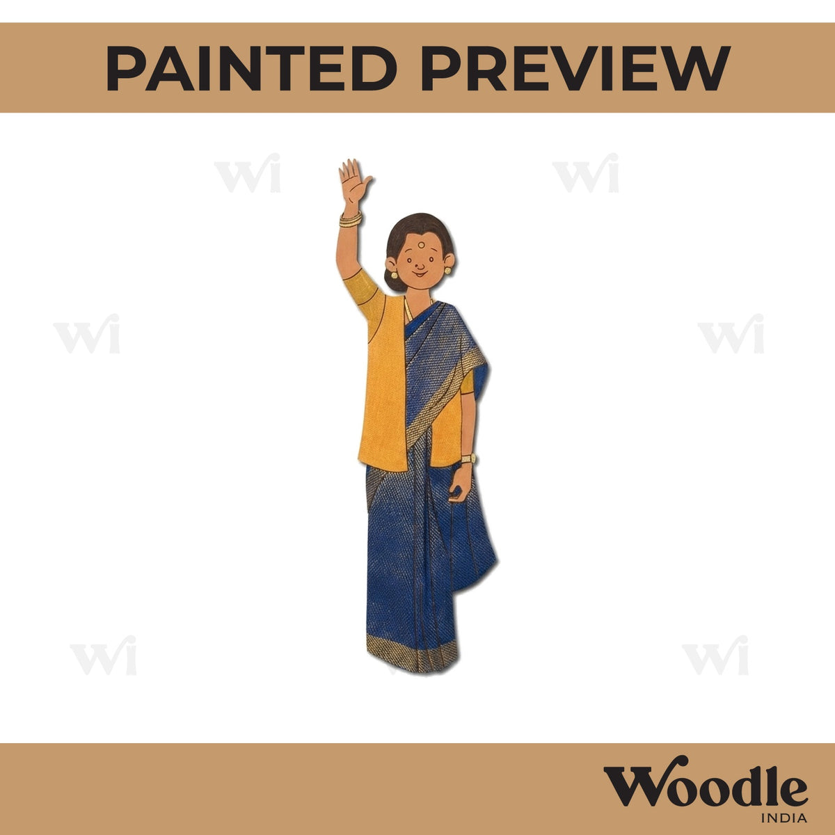 Woman Politician Pre Marked MDF Design 4