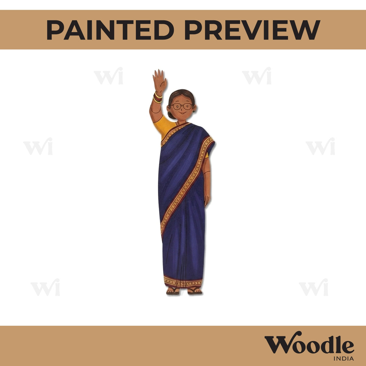 Woman Politician Pre Marked MDF Design 5