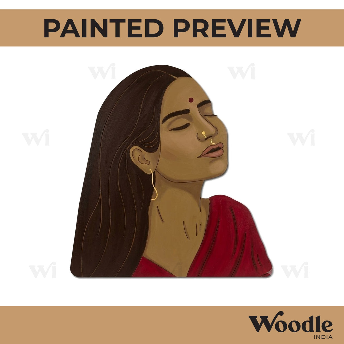 Woman Pre Marked MDF Design 9