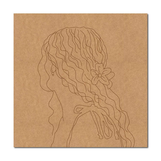 Woman Pre Marked Square MDF Design 1