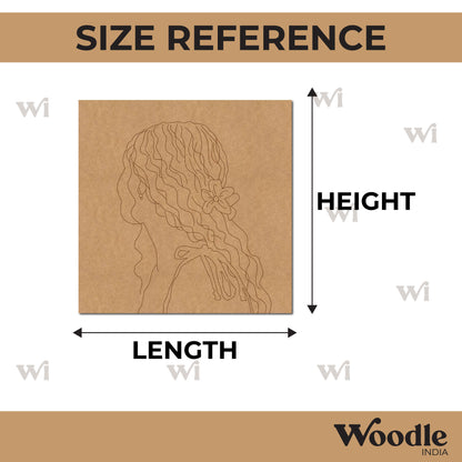 Woman Pre Marked Square MDF Design 1