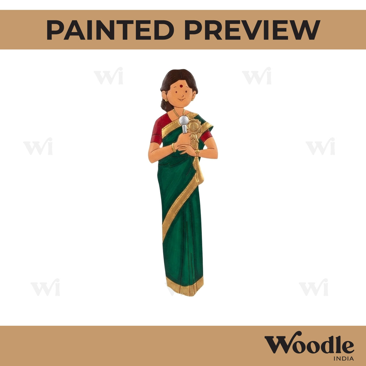Woman Singer Pre Marked MDF Design 2