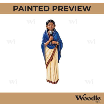 Woman Singer Pre Marked MDF Design 4