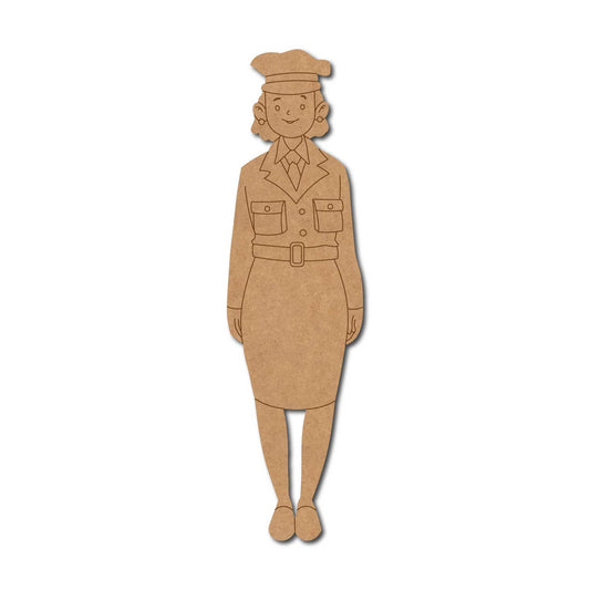 Woman Spy Army Pre Marked MDF Design 2