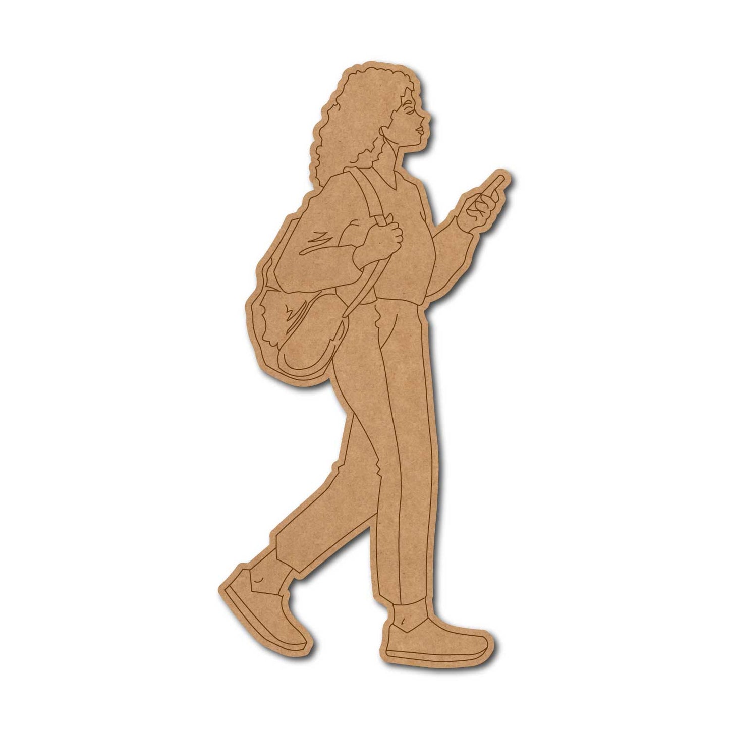 Woman Walking Pre Marked MDF Design 1