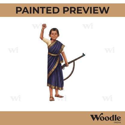 Woman With Gun Pre Marked MDF Design 5
