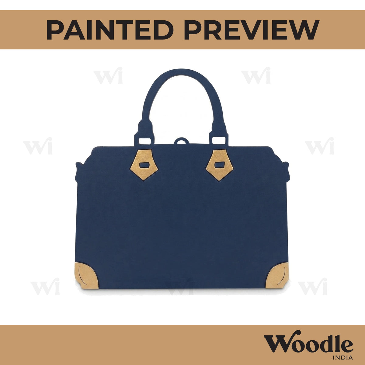 Women's Handbag Pre Marked MDF Design 1