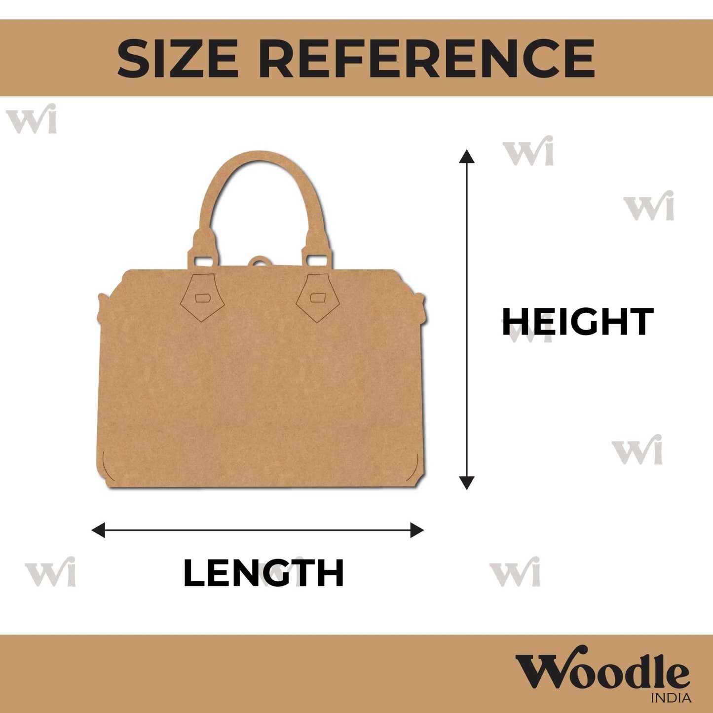 Women's Handbag Pre Marked MDF Design 1