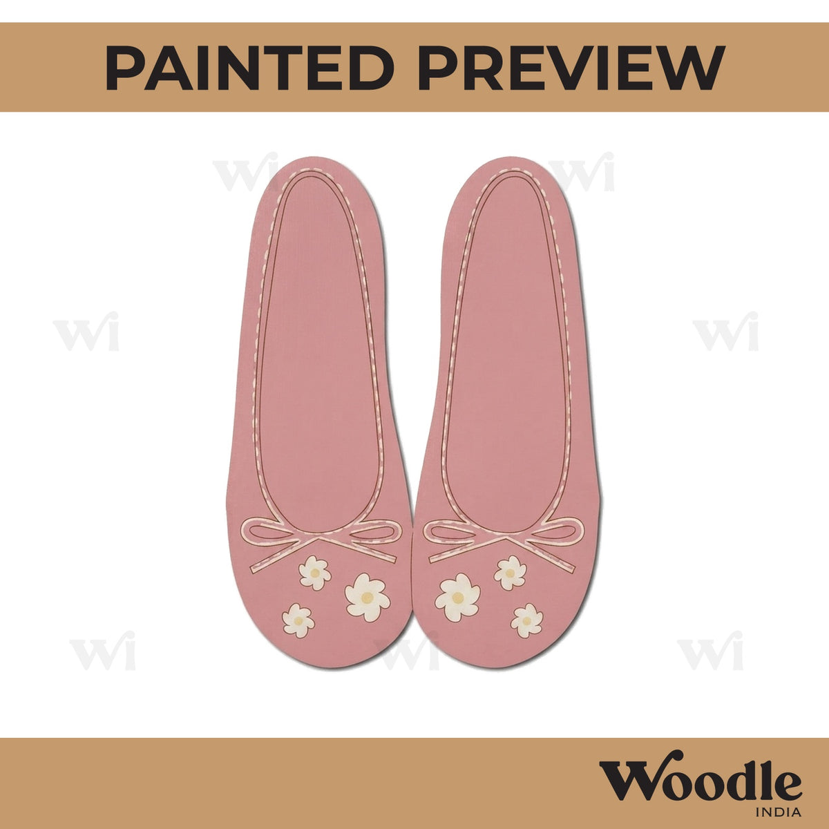 Womens Shoes Pre Marked MDF Design 1