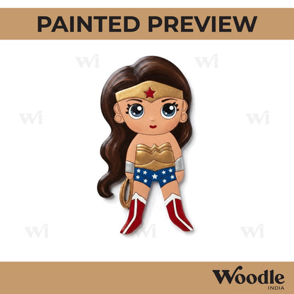 Wonder Woman Cartoon Pre Marked MDF Design 2