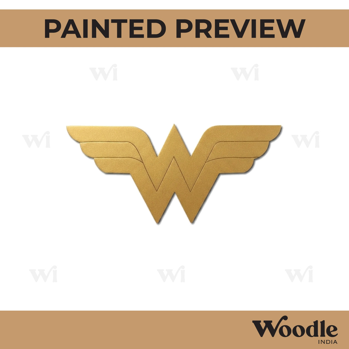 Wonder Woman DC Logo Pre Marked MDF Design 1