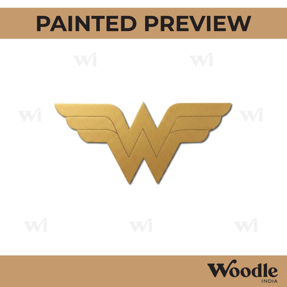 Wonder Woman DC Logo Pre Marked MDF Design 1