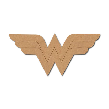 Wonder Woman DC Logo Pre Marked MDF Design 1