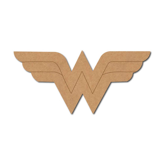 Wonder Woman DC Logo Pre Marked MDF Design 1