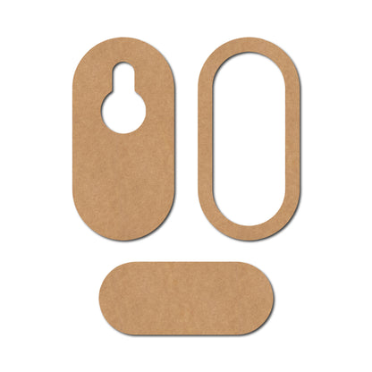 Wooden Hook With Stopper MDF Design 3