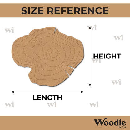 Wooden Log Slice Pre Marked MDF Design 4