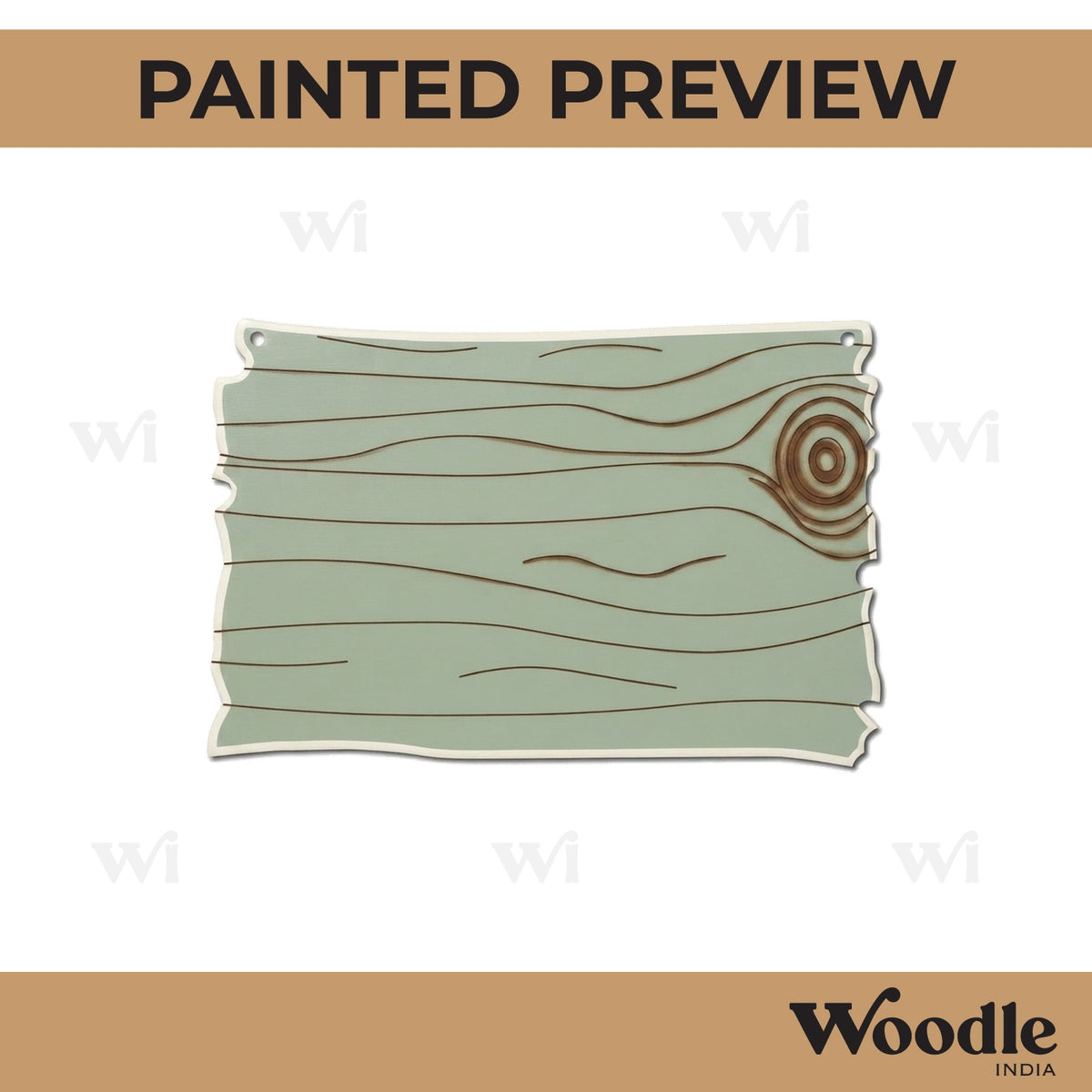 Wooden Pre Marked Base MDF Design 1