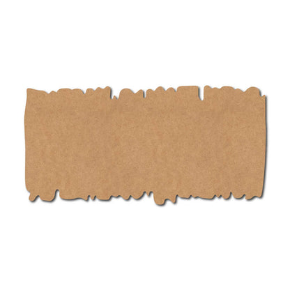 Wooden Rectangle Base Cutout MDF Design 2