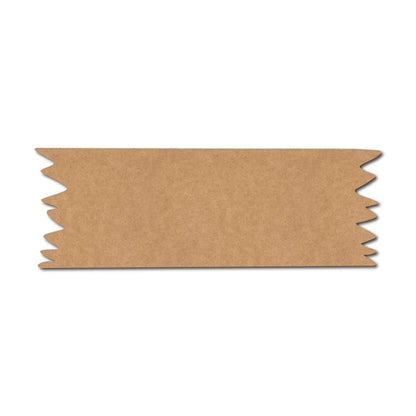 Wooden Shape Plank Cutout MDF Design 1